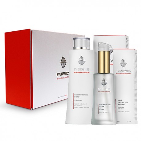 Hair Protection System Shampoo and Hair Protection System Serum, packed in an exclusive gift box